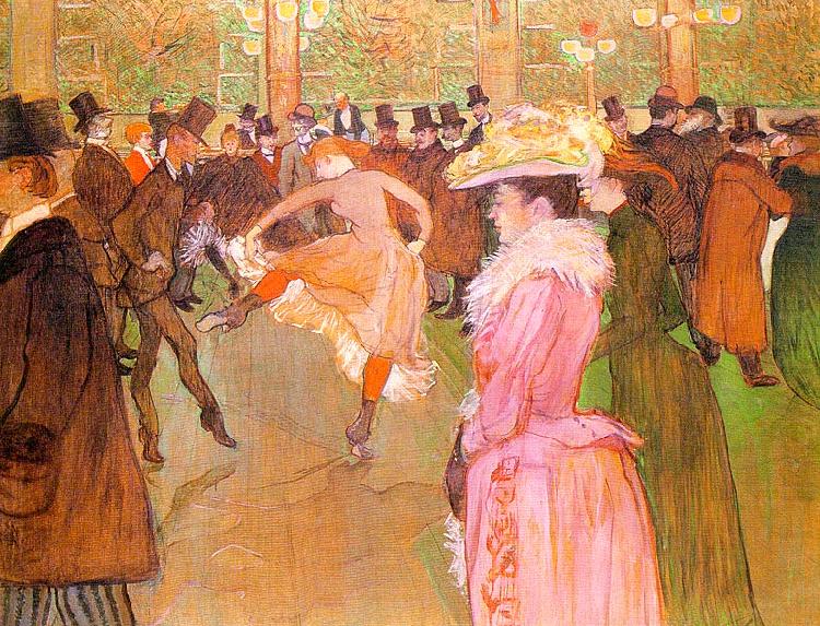 Training of the New Girls by Valentin at the Moulin Rouge,  Henri  Toulouse-Lautrec